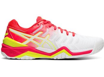 Asics Dam Tennisskor GEL-RESOLUTION 7 Vita/Orange